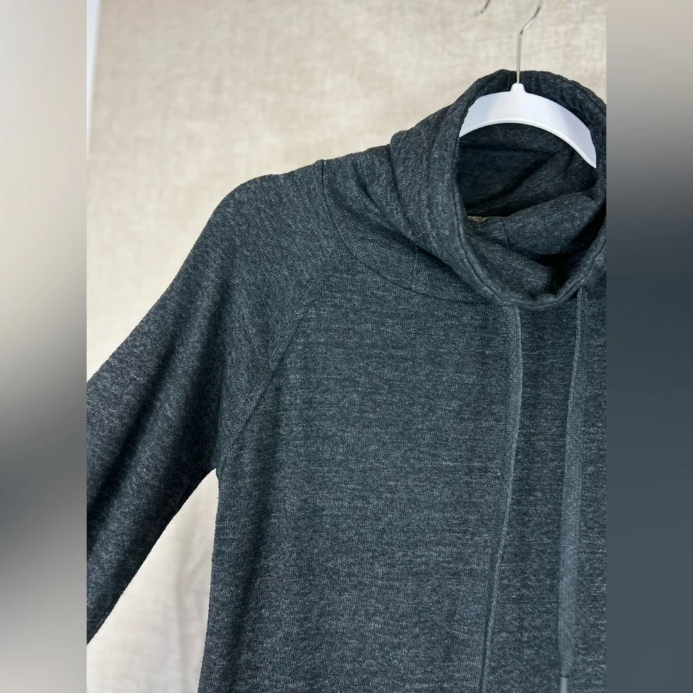 Prana merino blend sweatshirt dress charcoal grey size xs - Picture 7 of 15